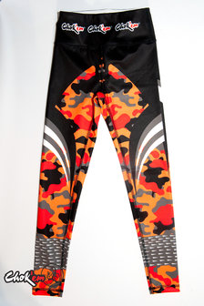 LEGGING CAMOUFLAGE ORANJE/ROOD