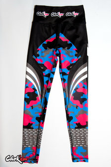 LEGGING CAMOUFLAGE ROZE/BLAUW