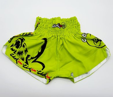 THAISHORT NEON GEEL FIGHTWEAR