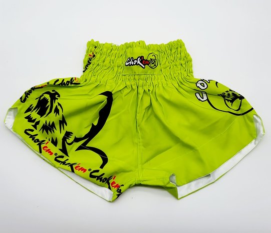 THAISHORT NEON GEEL FIGHTWEAR